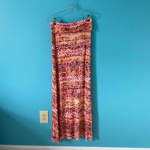 Patterned Maxi Skirt